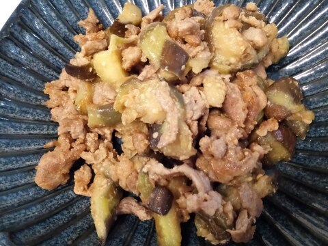 ナスと豚肉の味噌マヨネーズ炒め